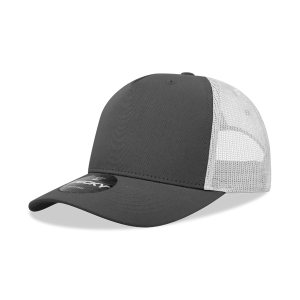 Charcoal/White Classic, 5 Panel Retro Trucker Hat