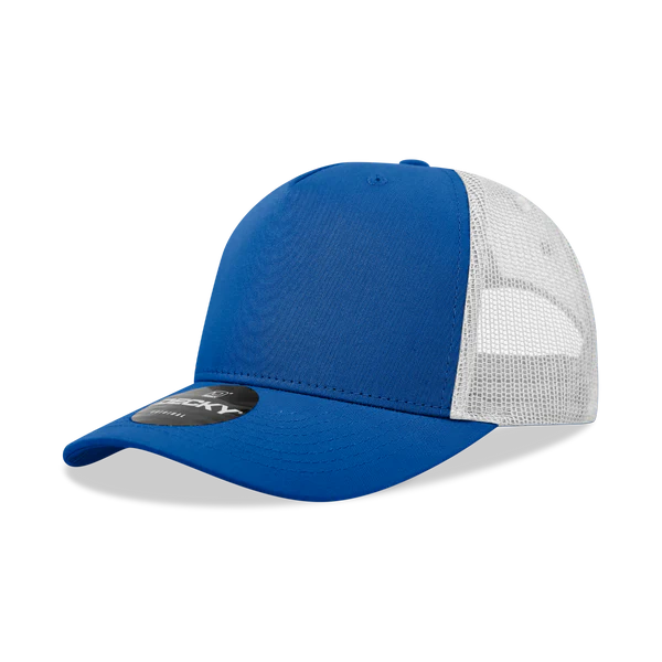 Royal/White Classic 5 Panel Trucker Hat