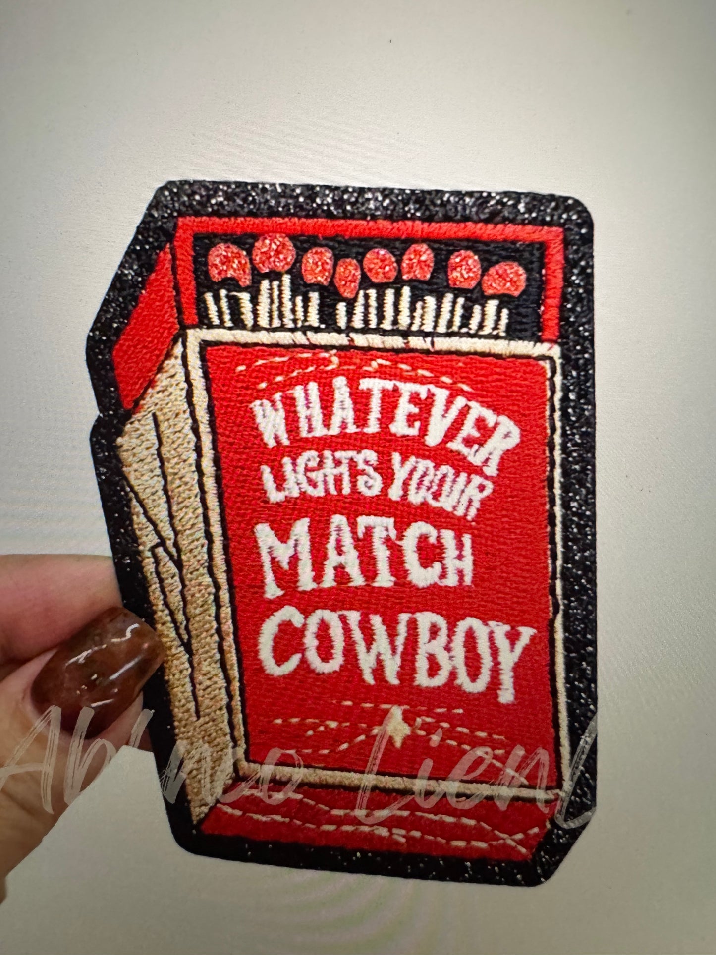 Cowboy Matches Retro Western Patch