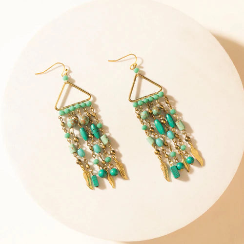 Rio Grande Beaded Earrings in Breezy Trail
