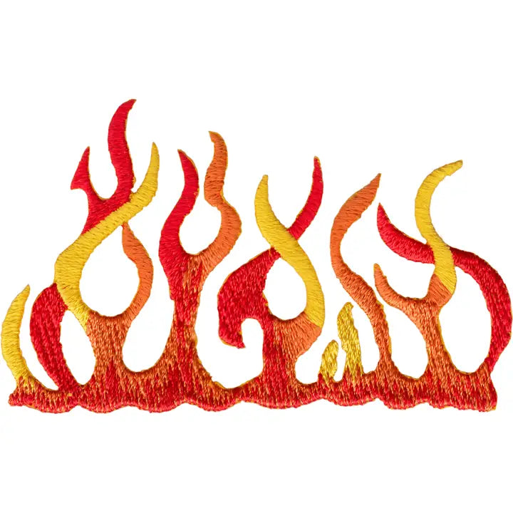 Patch - Flame - Orange and Red