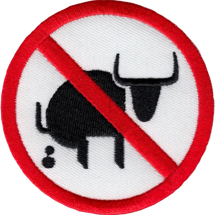 Patch - No Bullshit Funny Humor Symbol Sarcastic