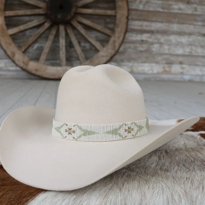 Western Beaded Hat Band - Sagebrush - Willow Lane