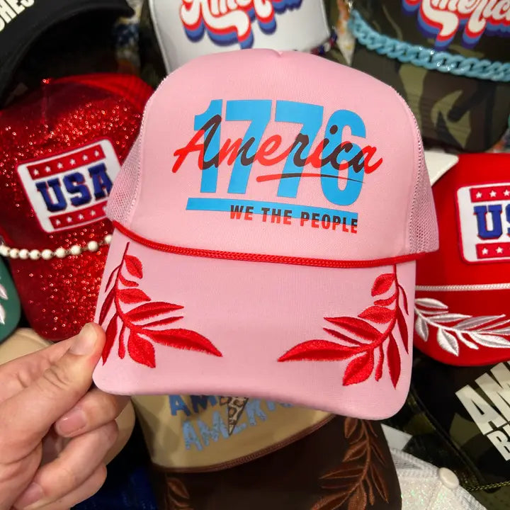 Pink and Red Captain's Hat 1776
