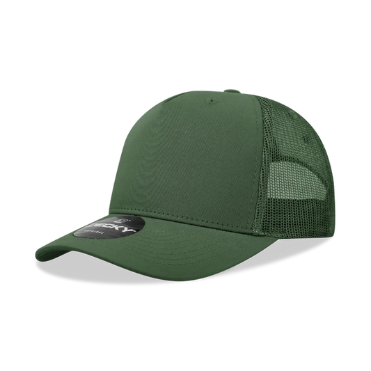 Olive, Classic, 5 Panel Trucker Hat