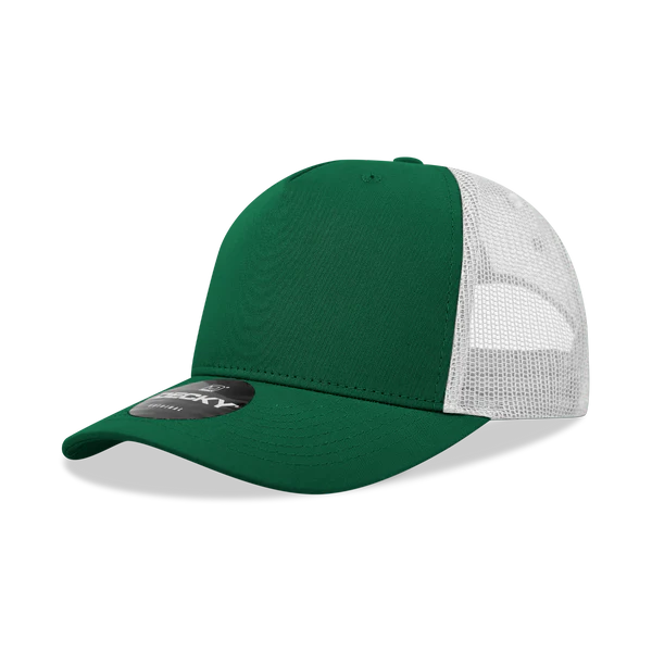 Forest/White Classic 5 Panel Trucker Hat