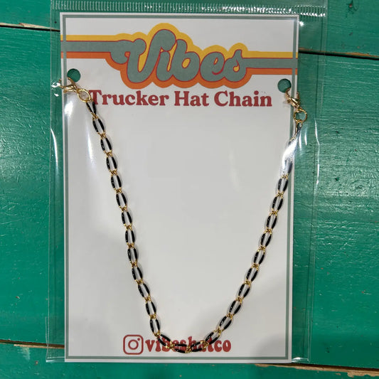 Black Color Dipped Trucker Chain | Hat Band | Hat Chain |