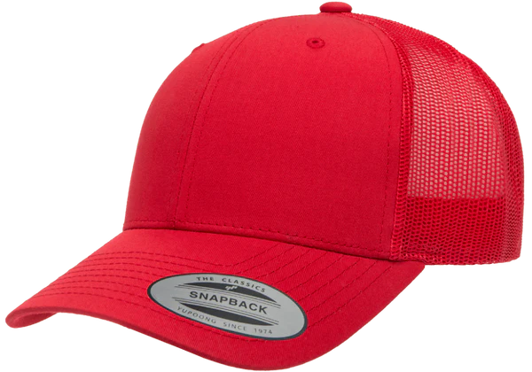 Red Retro Trucker Hat