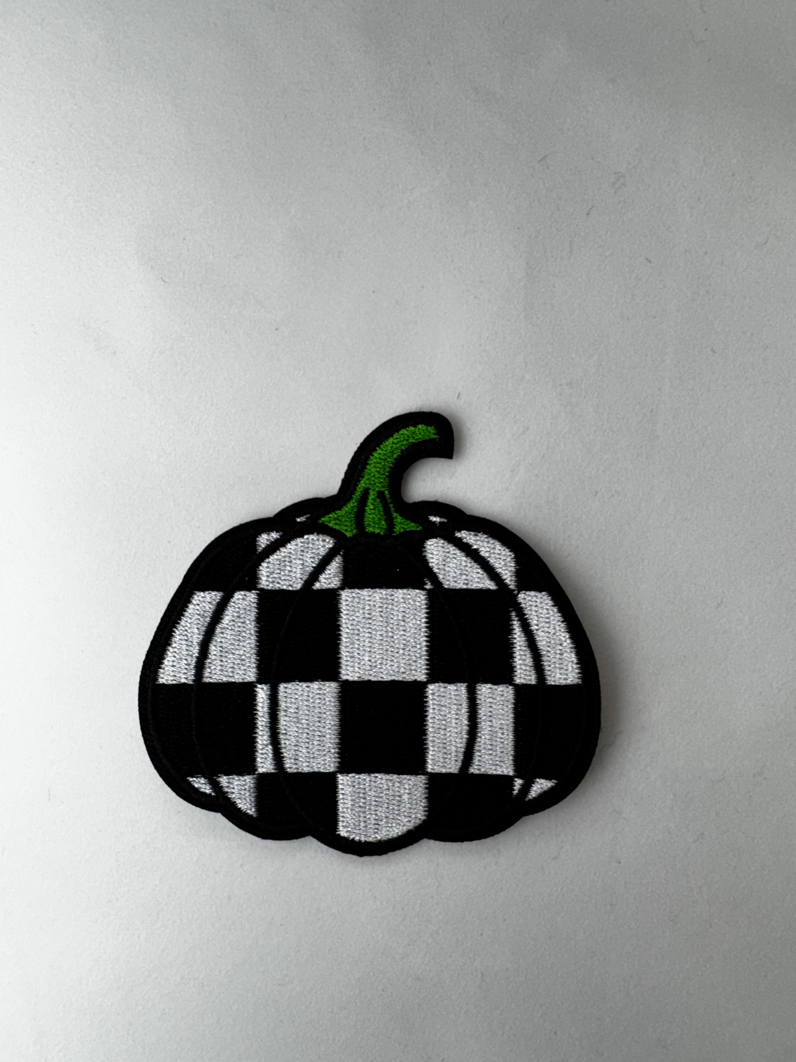 Black and White checkered Pumpkin Patch