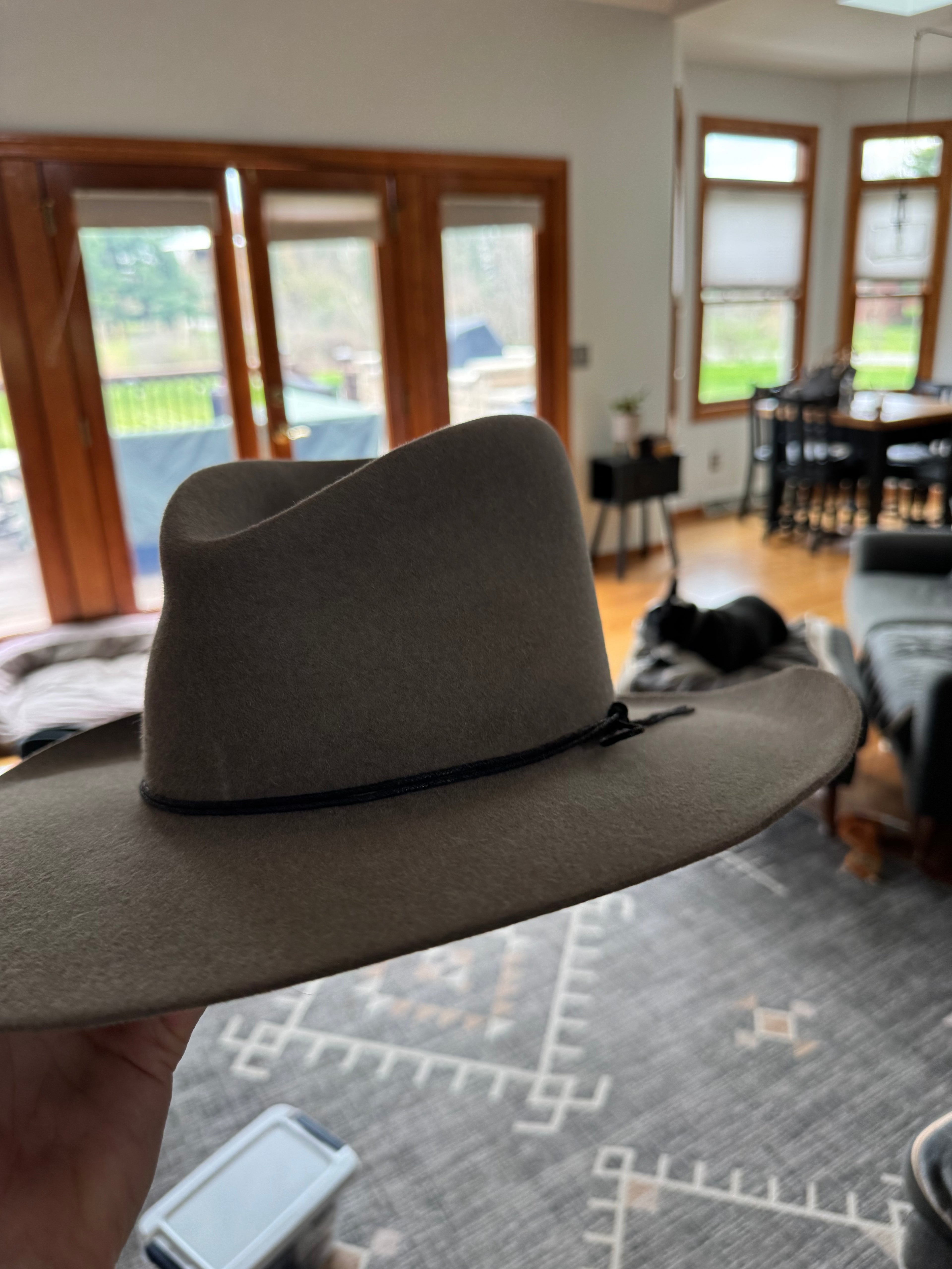 100% Rabbi Natural Color Cowboy Fedora