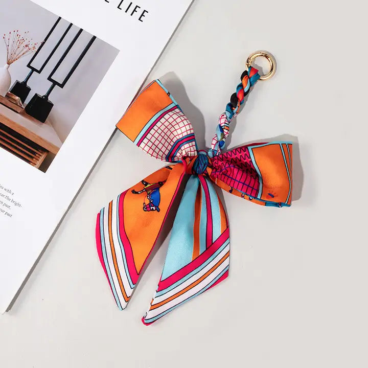Bow Bag Scarf Charm