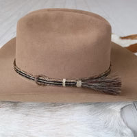 Genuine Horsehair 5 Strand Braided Hat Band with Single Tassel - Pacesetter - Willow Lane
