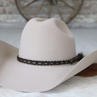 Genuine Horsehair 5 Strand Braided Hat Band with Single Tassel - Espada - Willow Lane
