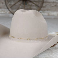 Gold Plated Horseshoe Chain Hat Band - Willow Lane
