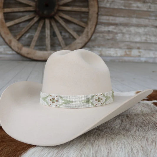 Western Beaded Hat Band - Sagebrush - Willow Lane